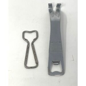Vintage Bottle Opener Lot - Pearl Beer Friendly Wire & Ridged Handle Can Tapper